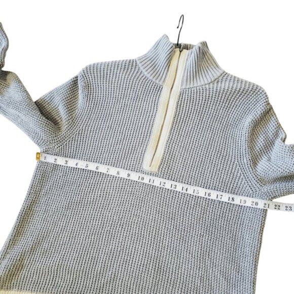 Patagonia Ponderosa Pine Organic Waffle Knit Two Tone Lounge Sweater L - Picture 3 of 7